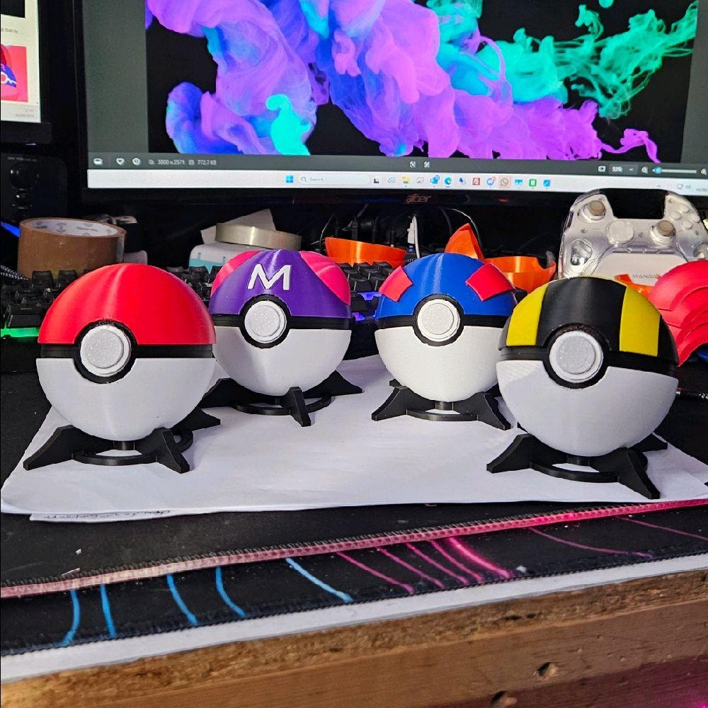 Pokémon-Inspired 3D Printed Pokéballs