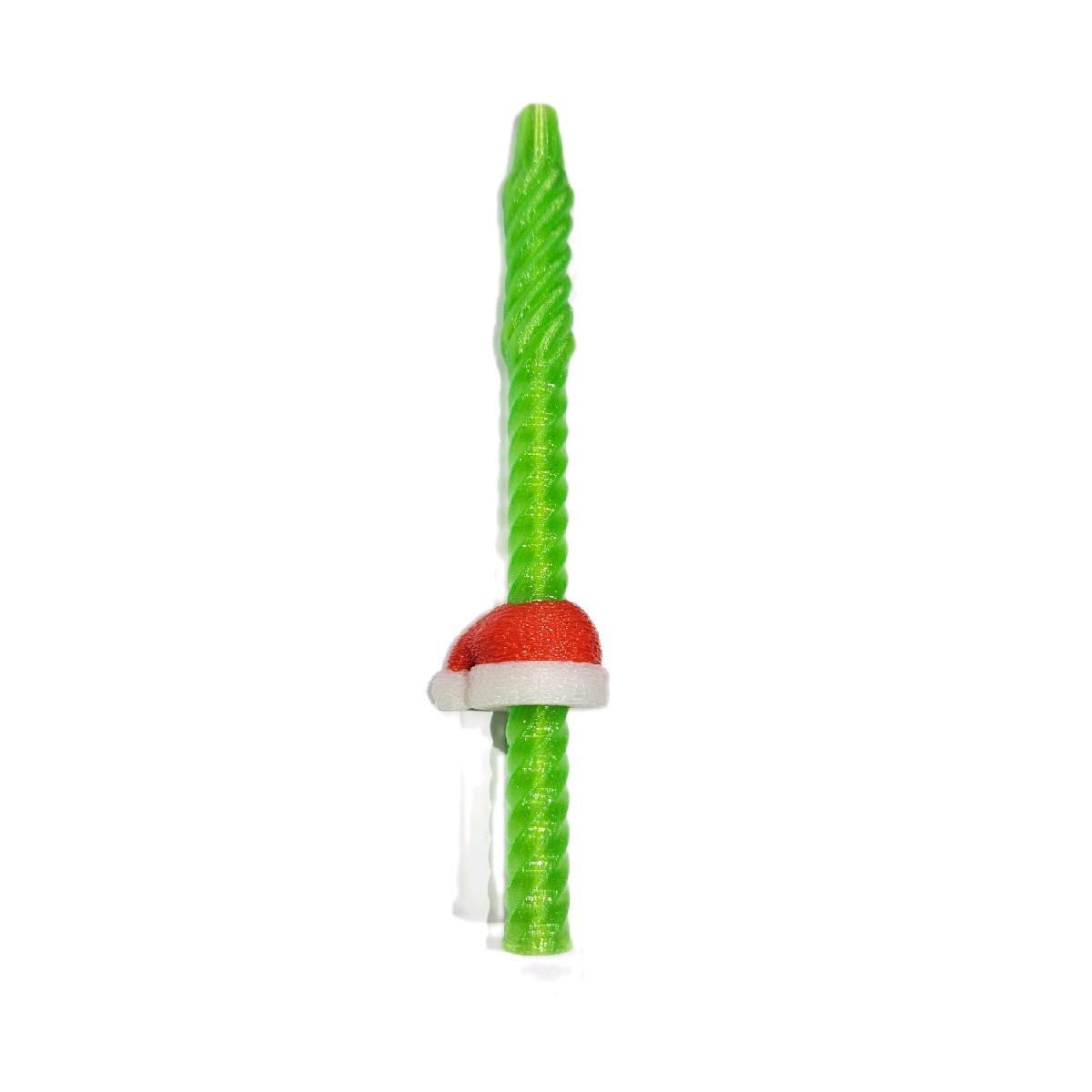 Christmas Style Fidget Pen Glow in the Dark Hat - Writing Tool for Stress Relief fidgetstoys