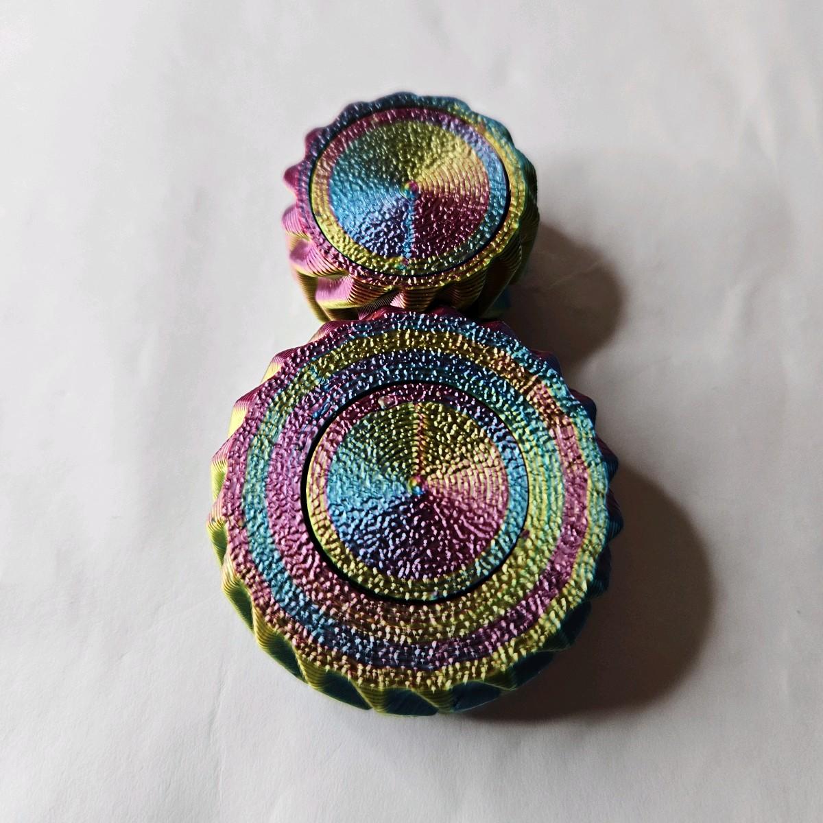 Pocket Gear Fidget - 3D Printed Multicolour Stress Relief Toy for ADHD and Autism fidgetstoys - Image 2