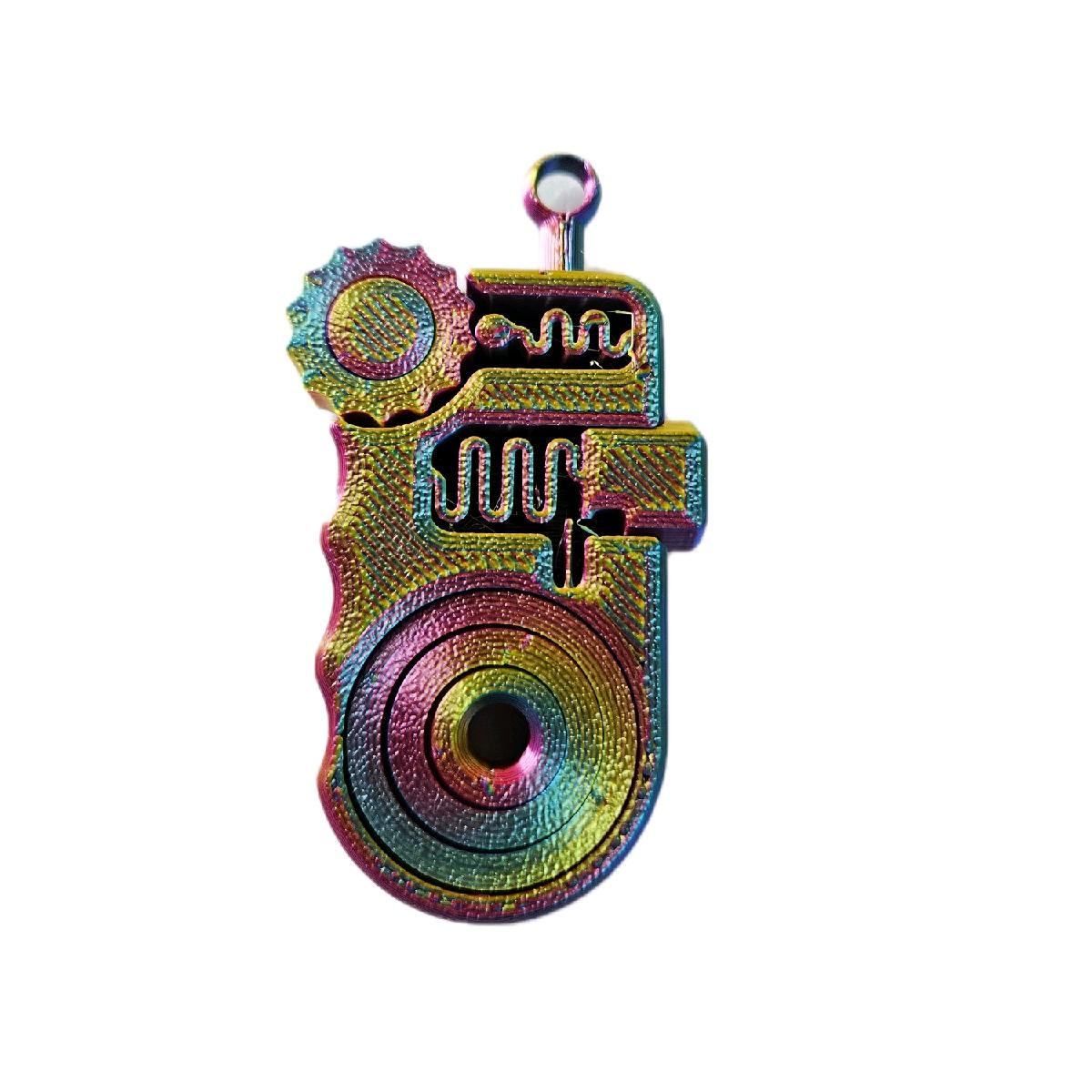 Click Clack Gyro Keyring for ADHD, Autism and Anxiety Relief - Multicolour fidgetstoys