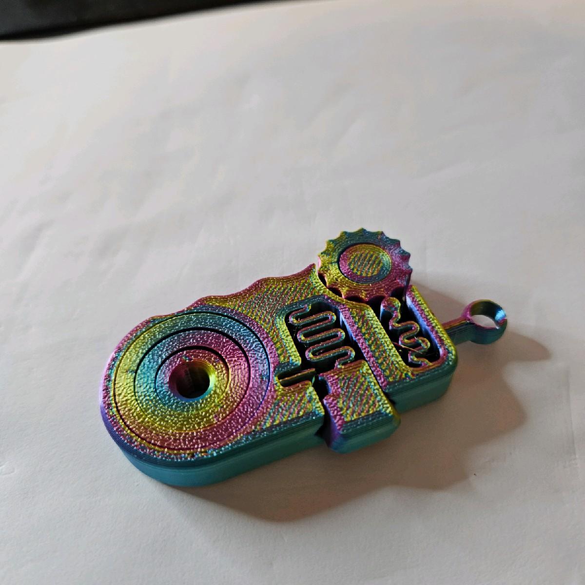 Click Clack Gyro Keyring for ADHD, Autism and Anxiety Relief - Multicolour fidgetstoys - Image 5