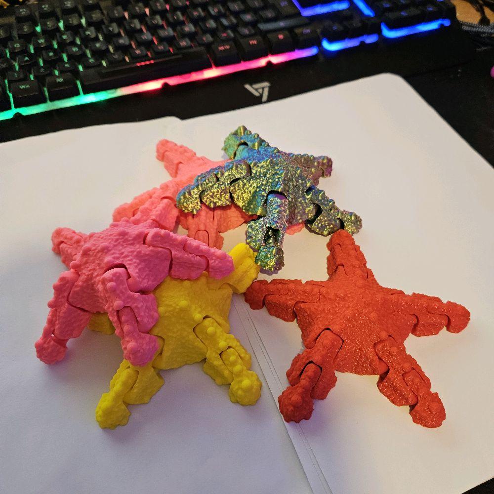 Articulated Starfish Fidget Toy for ADHD, Autism, and Anxiety Relief