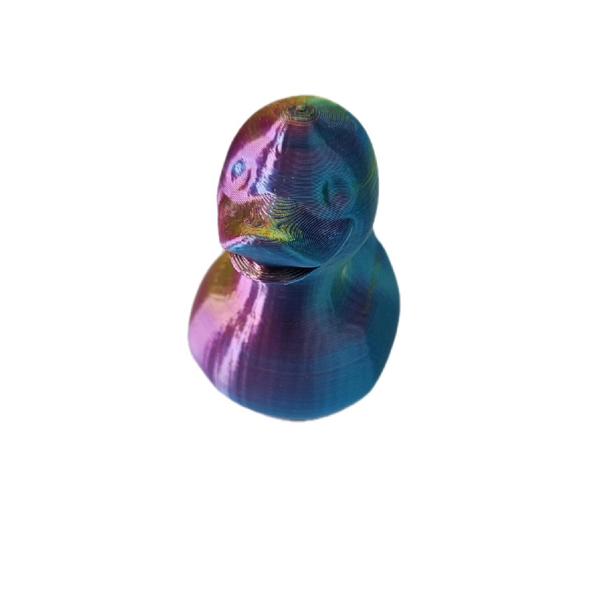 Multicoloured Duck 3D Printed Statue - 8x6x8cm - Great Gift for All Ages Decor Eye Room Ornaments