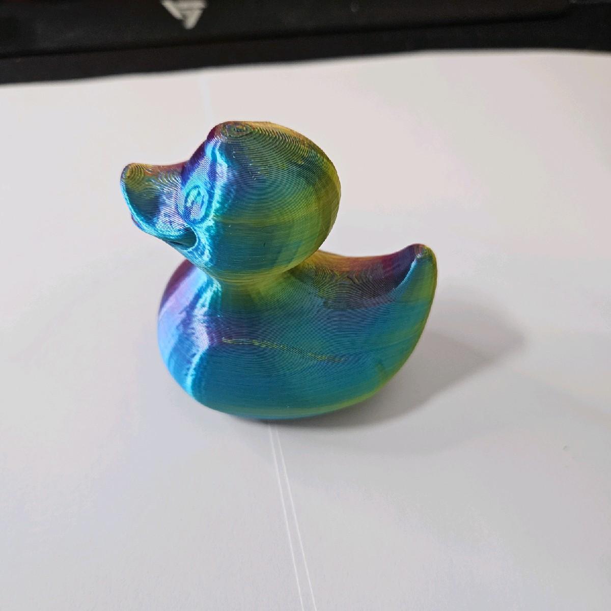 Multicoloured Duck 3D Printed Statue - 8x6x8cm - Great Gift for All Ages Decor Eye Room Ornaments - Image 2