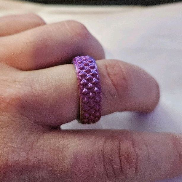 3D Printed Fidget Ring, Multicolour Filament, ideal for ADHD, Autism and Anxiety relief.
