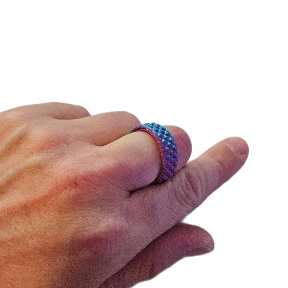 3D Printed Fidget Ring, Multicolour Filament, ideal for ADHD, Autism and Anxiety relief. - Image 5