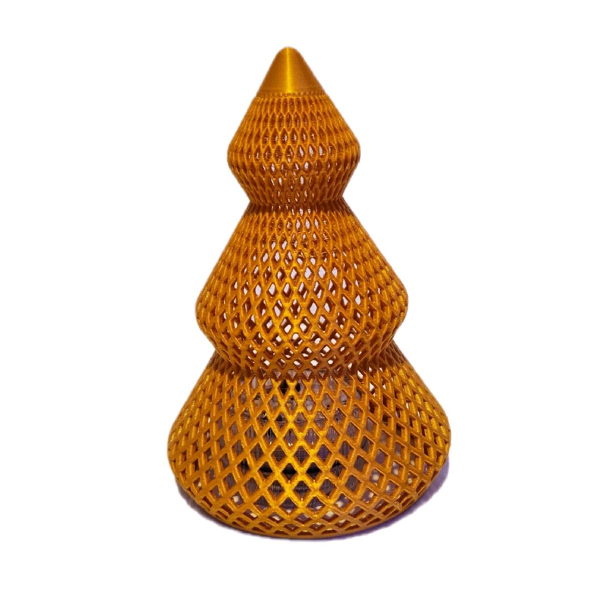 Mini Christmas Tree Ornaments with Battery operated Tea Light - Festive Party Decor / Decoration - 1 Item only Traditional