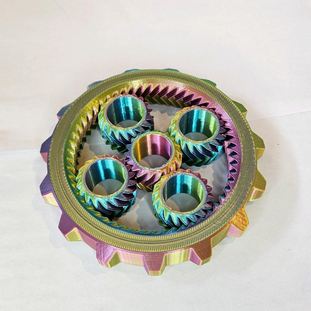 3D Printed Fidget Spinner, All Plastic, Fun for All Ages, ADHD & Autism Relief fidgetstoys - Image 2