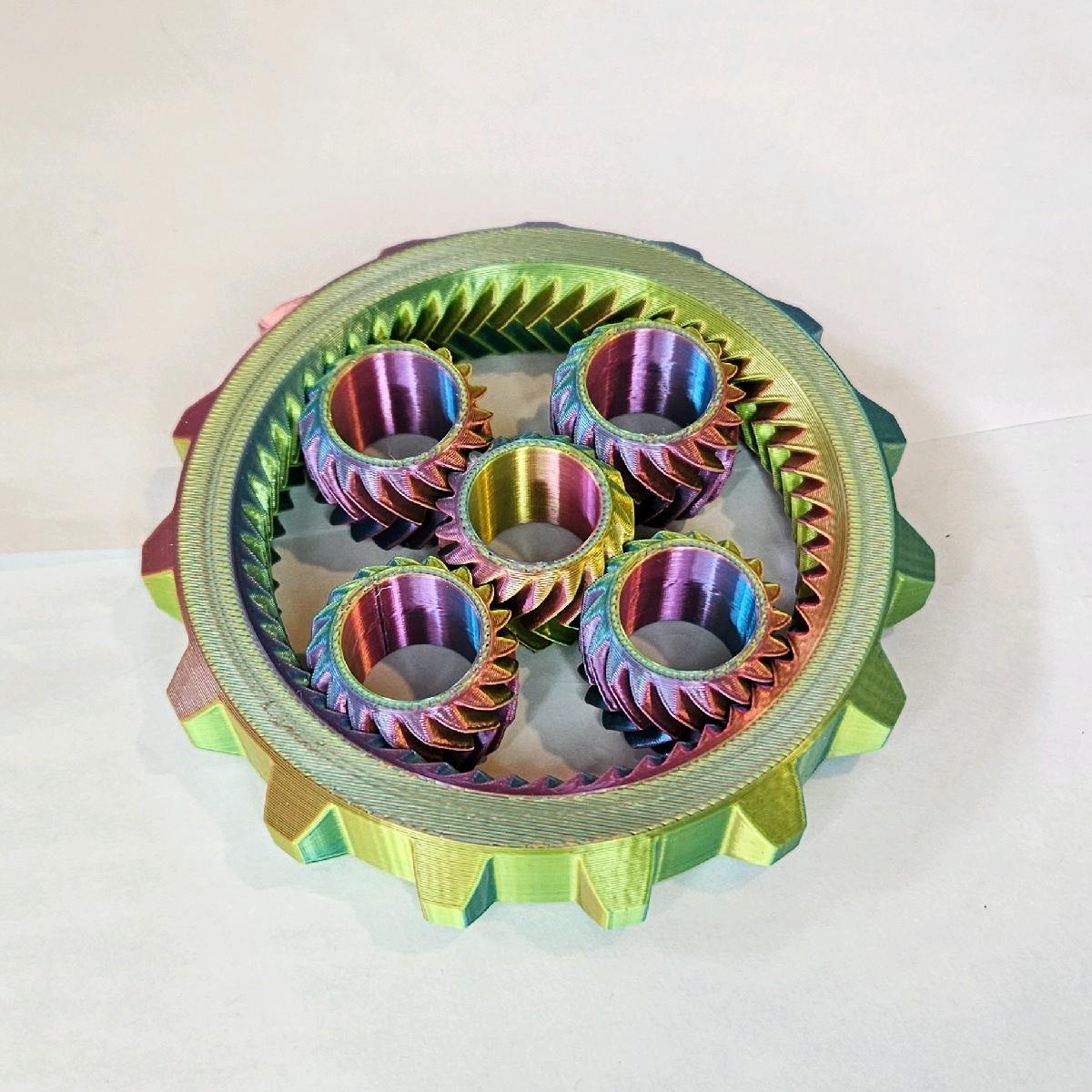 3D Printed Fidget Spinner, All Plastic, Fun for All Ages, ADHD & Autism Relief fidgetstoys - Image 3