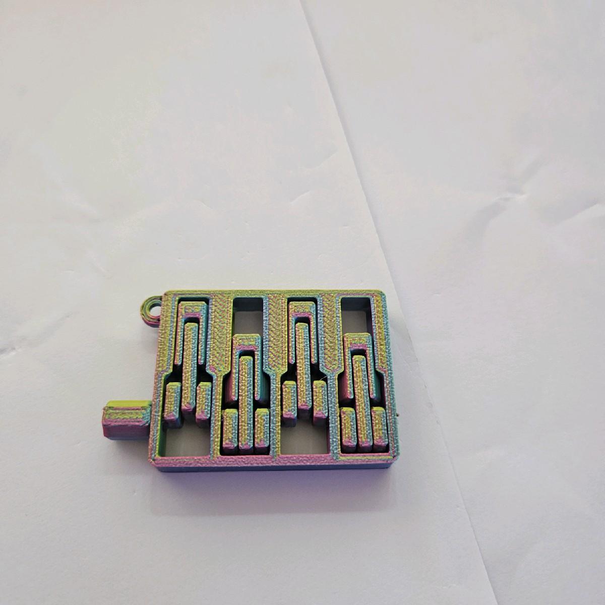 Multicolour Engine/Piston Fidget Keyring for ADHD, Autism or Anxiety Relief - Image 2