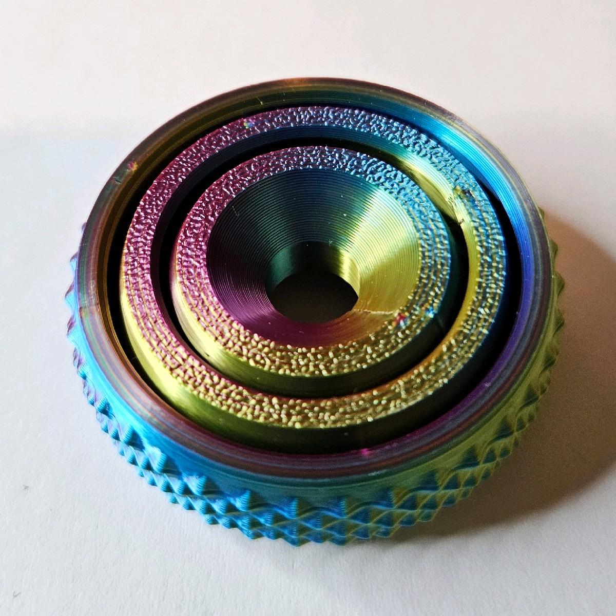 Gyro Fidget Spinner, 3D Printed, Multicolour, Ideal for Autism and ADHD fidgetstoys