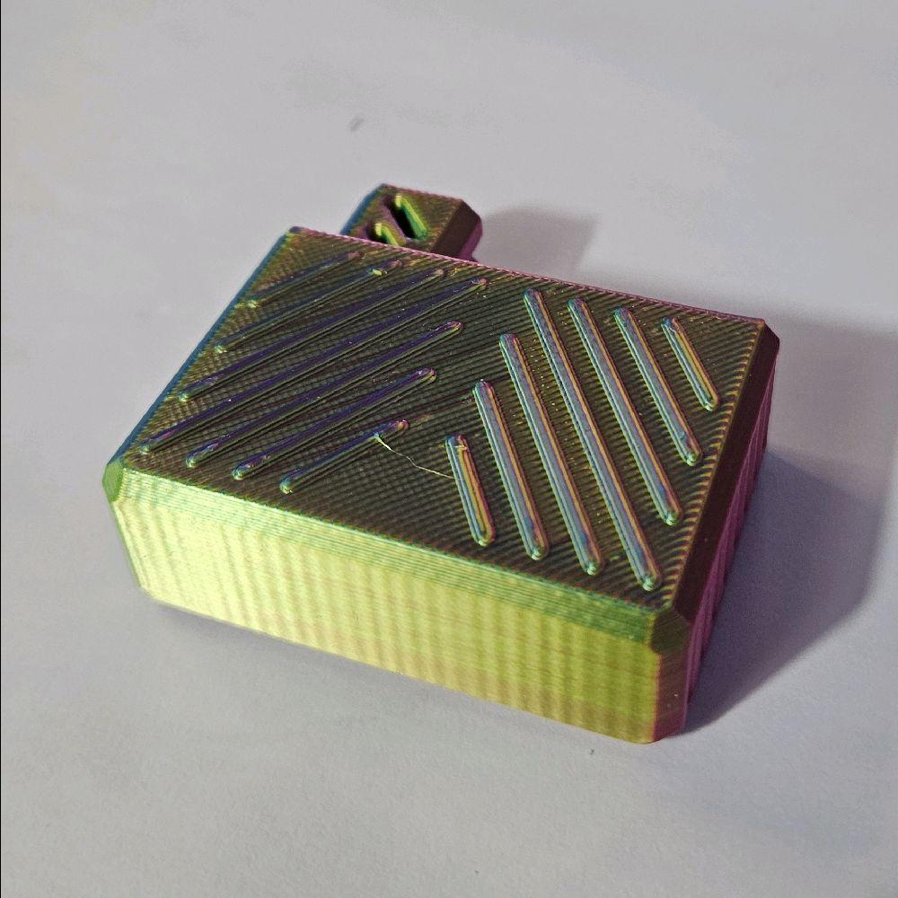 Switch Block Multicolour Fidget Toy with Unique Design and Coloured Stripes - Image 4