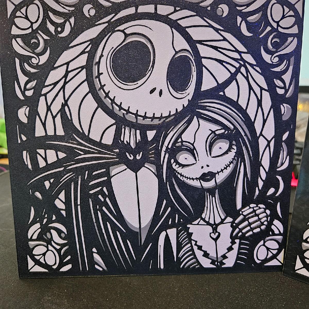 Nightmare Before Christmas 3D Printed Picture - Home Decor Poster Wall Photo 18cm x 18cm Holographic Universe Room Artistic - Image 2