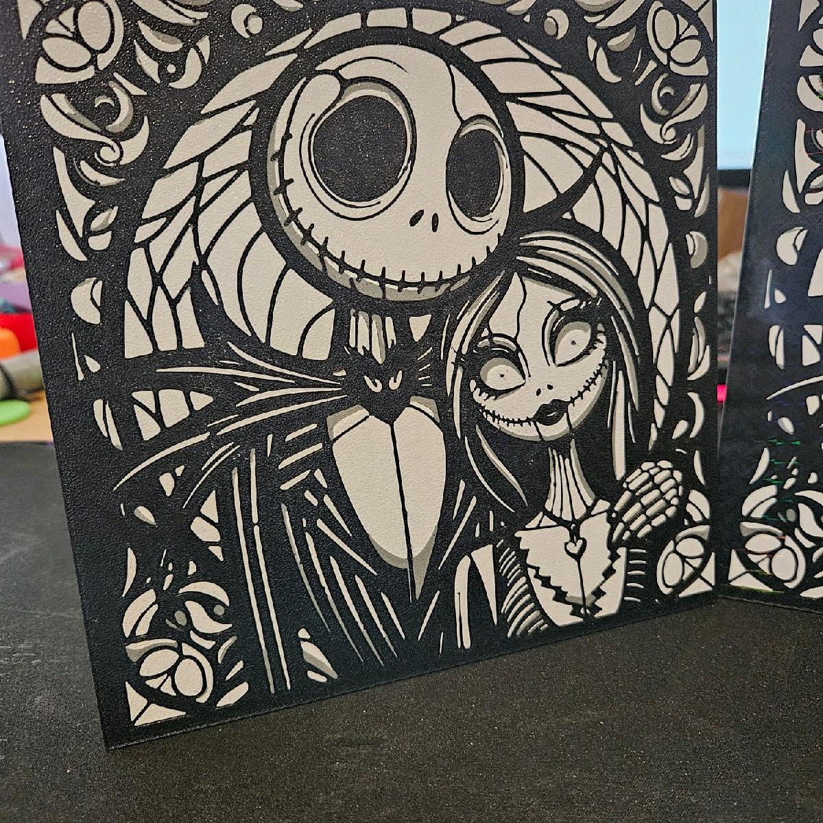 Nightmare Before Christmas 3D Printed Picture - Home Decor Poster Wall Photo 18cm x 18cm Holographic Universe Room Artistic - Image 4