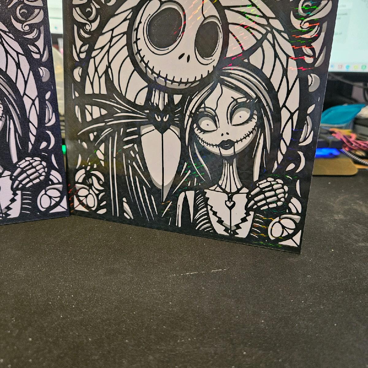 Nightmare Before Christmas 3D Printed Picture - Home Decor Poster Wall Photo 18cm x 18cm Holographic Universe Room Artistic - Image 5