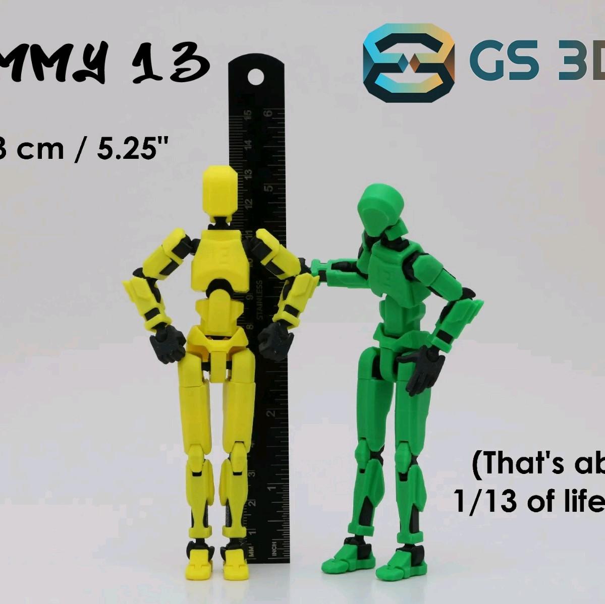 Dummy 13 - Fully Jointed Articulated Toy Figurine Robot - Image 3