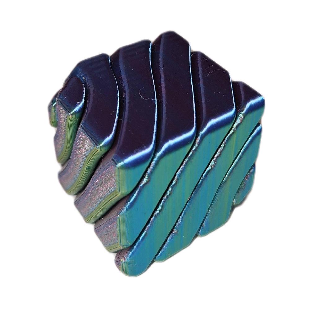 Passthrough Cube Puzzle - 3D Printed Fidget Toy by GS3Ds