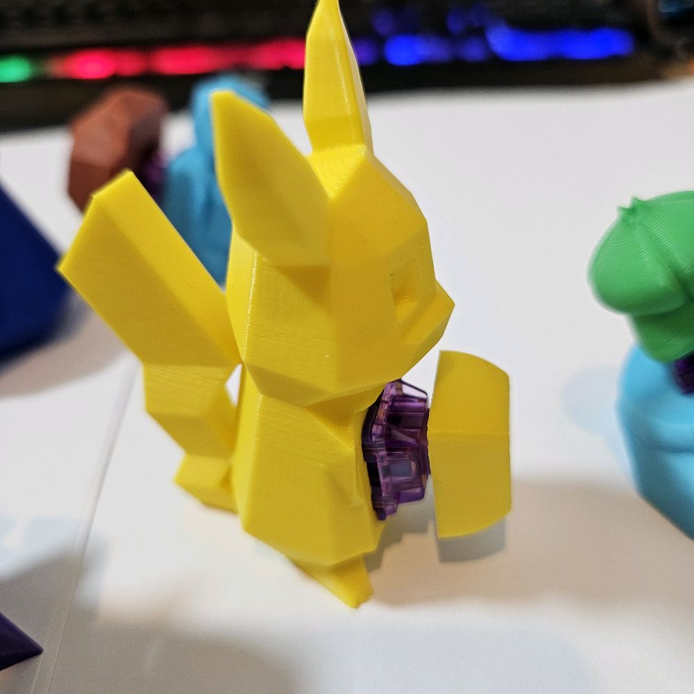 Pokemon Low Poly Mechanical Keyboard Switch Fidget Toy. Stress Relief, ASMR, ADHD, AUTISM, ASD, TCG, Button Clicker - Image 4