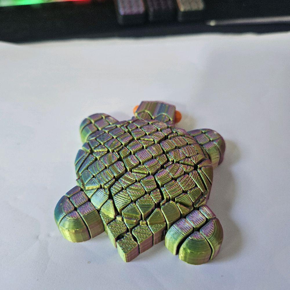 Timmy Turtle – Mini Chainmail Fidget Toy for ADHD, Autism & Anxiety Relief | 3D Printed in Multicolour Filament by GS3Ds - Image 5