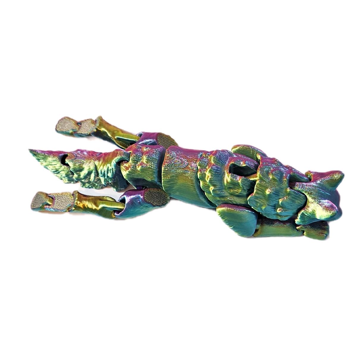 Multicolour Fidget Wolf - Flexible Stress Relief Toy for Children and Adults fidgetstoys - Image 2