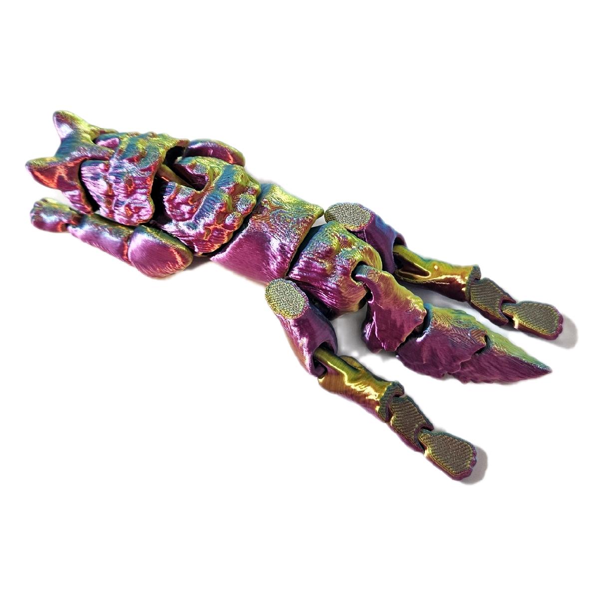 Multicolour Fidget Wolf - Flexible Stress Relief Toy for Children and Adults fidgetstoys - Image 3